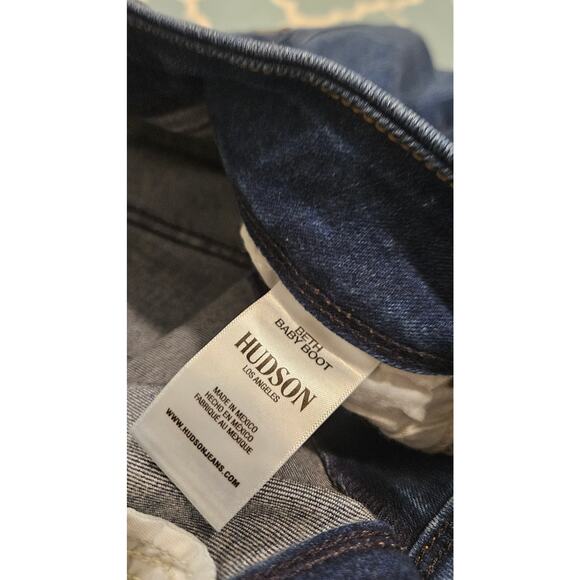 Hudson Size 33 Dark Blue Beth Baby Boot Jeans - Picture 11 of 12